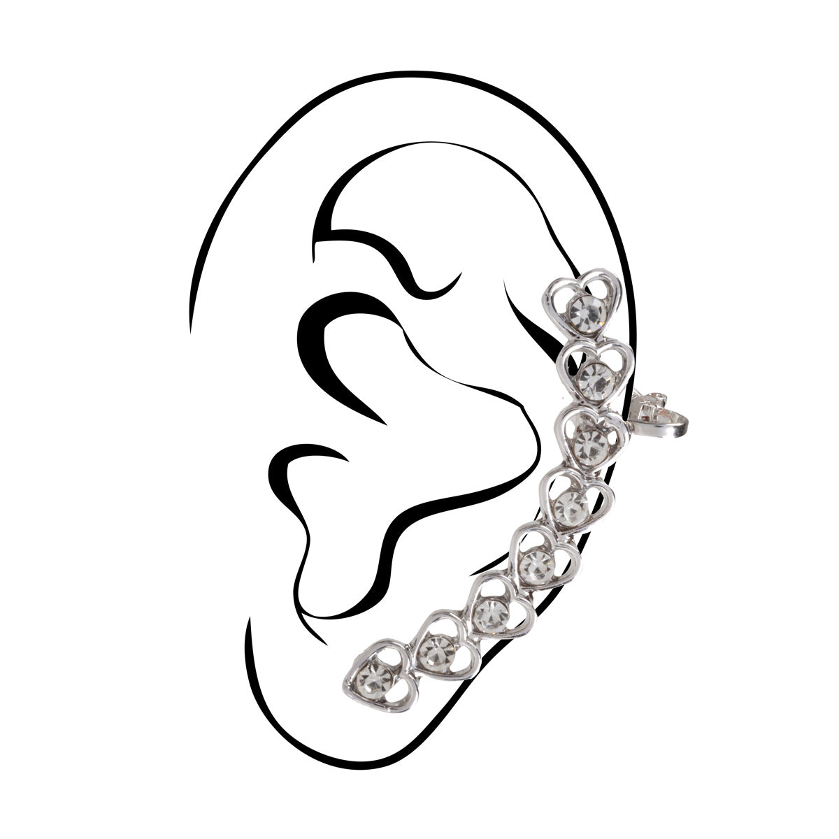 Statement jewelery for ear leaf