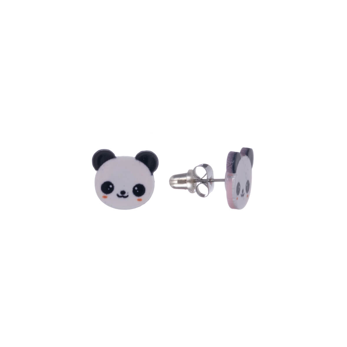 Panda earrings (steel 316L)