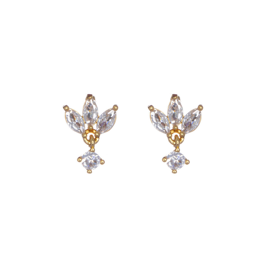 Delicate zirconia earrings