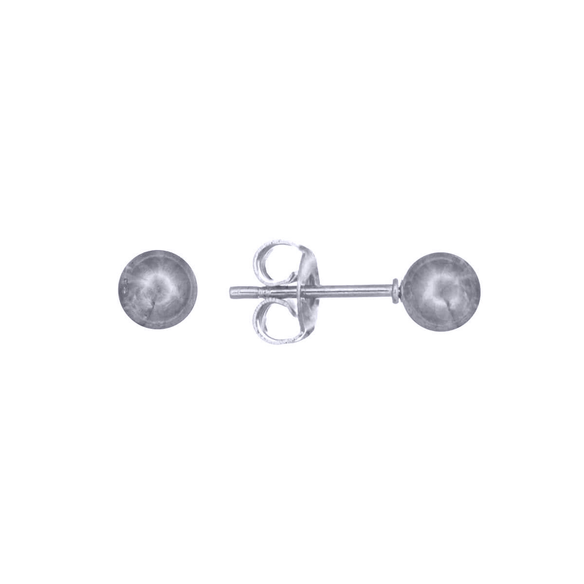 Steel ball earrings 5mm (steel 316L)