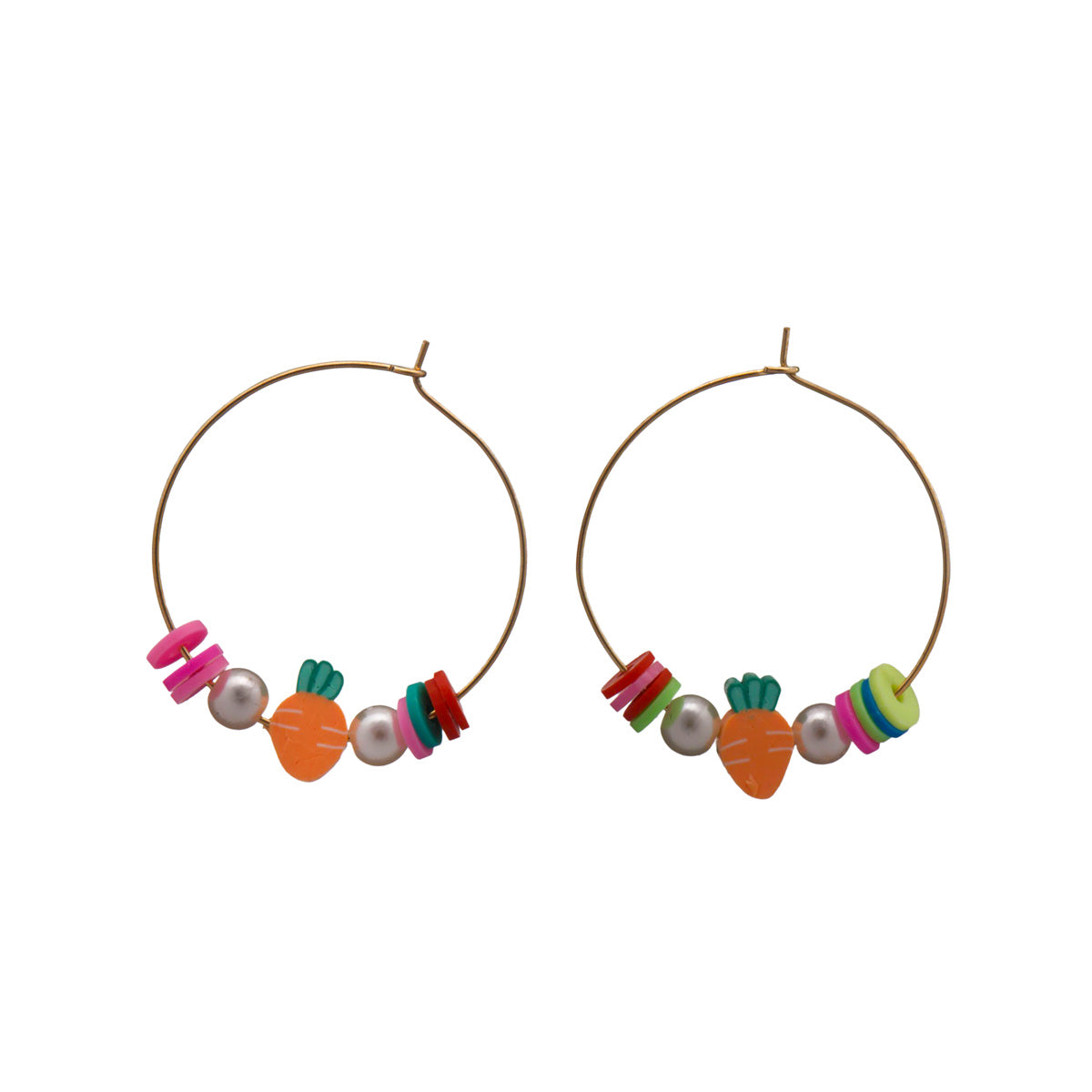 Carrot ring earrings