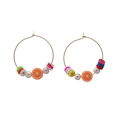 Citrus ring earrings