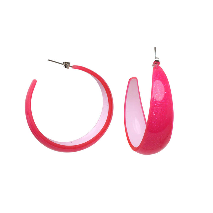 Colorful plastic earrings 5cm