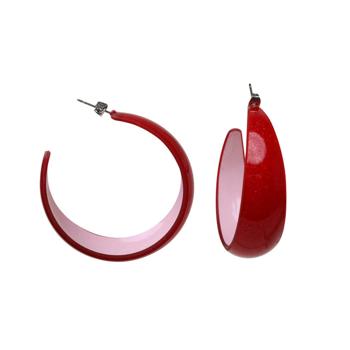 Colorful plastic earrings 5cm