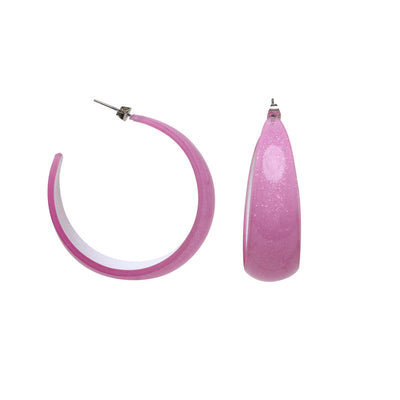 Colorful plastic earrings 5cm