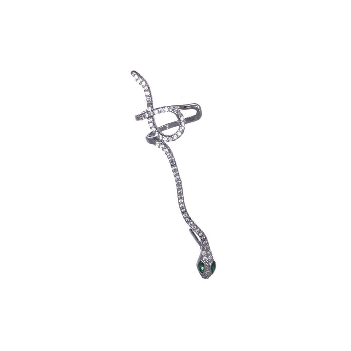 Käärme zirkonia rustokoru ear cuff 1kpl