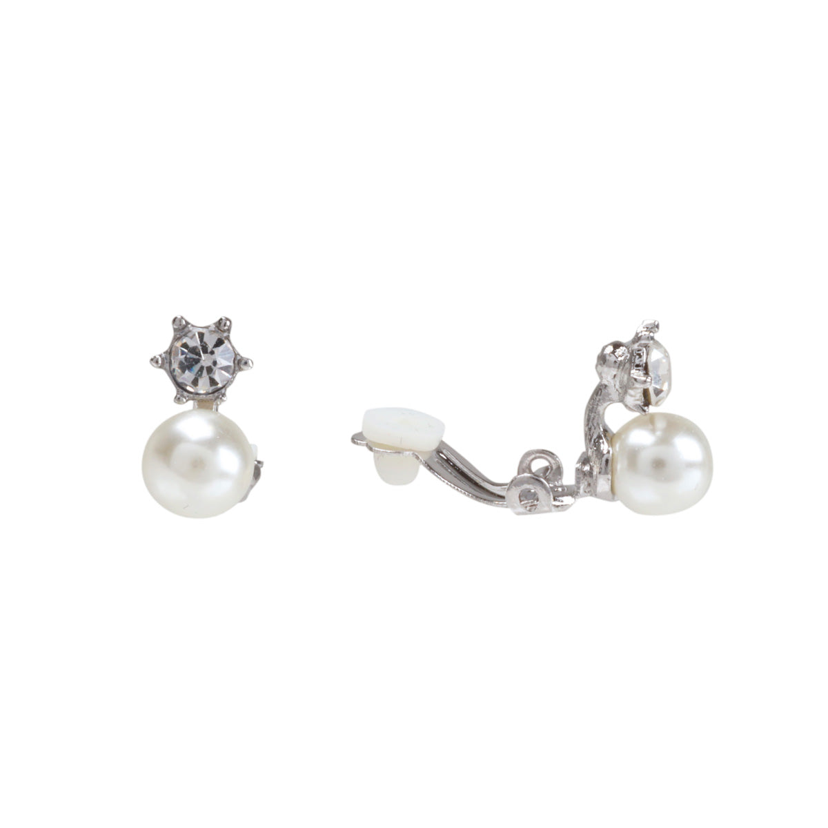 Pearl clip earrings 8mm