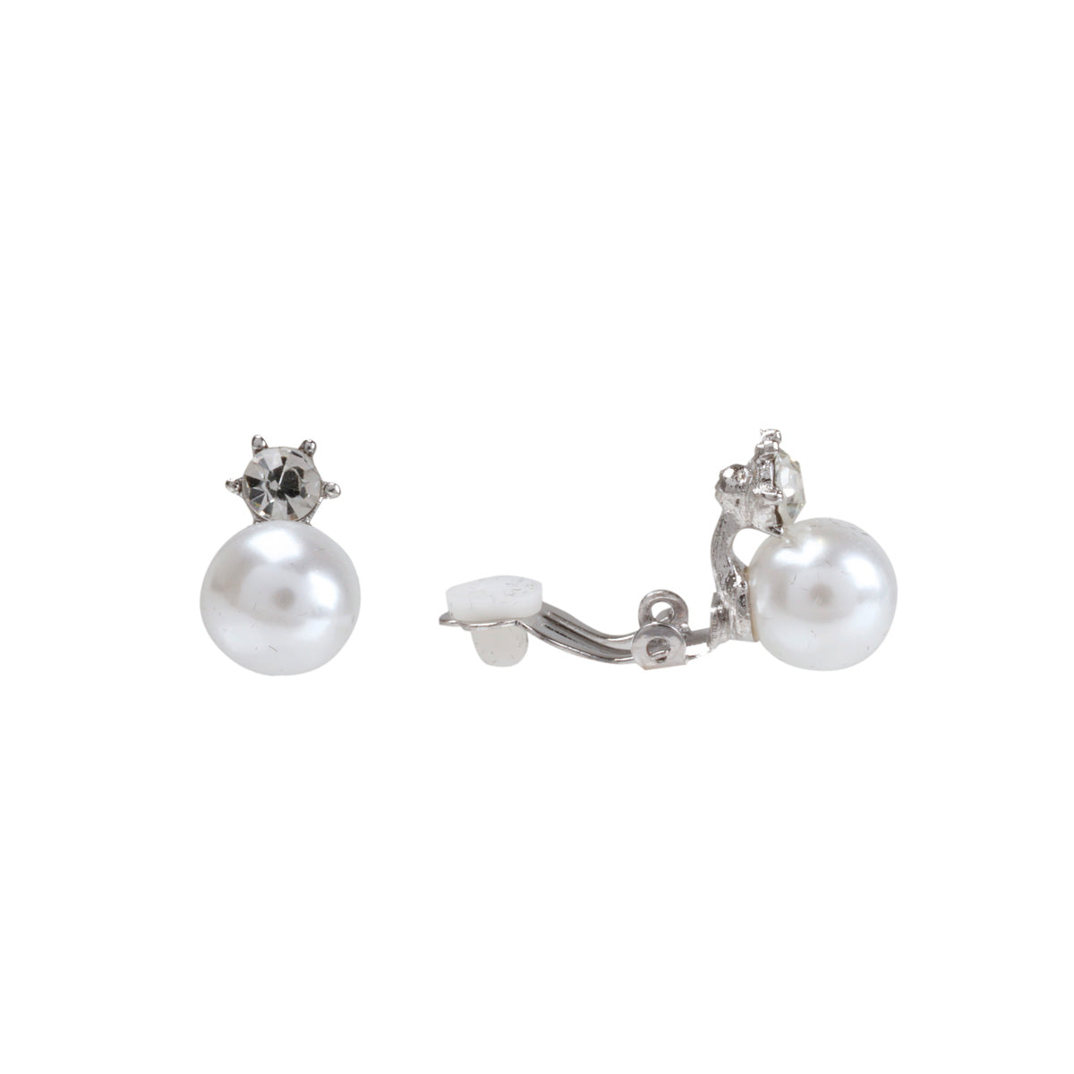 Pearl clip earrings 10mm
