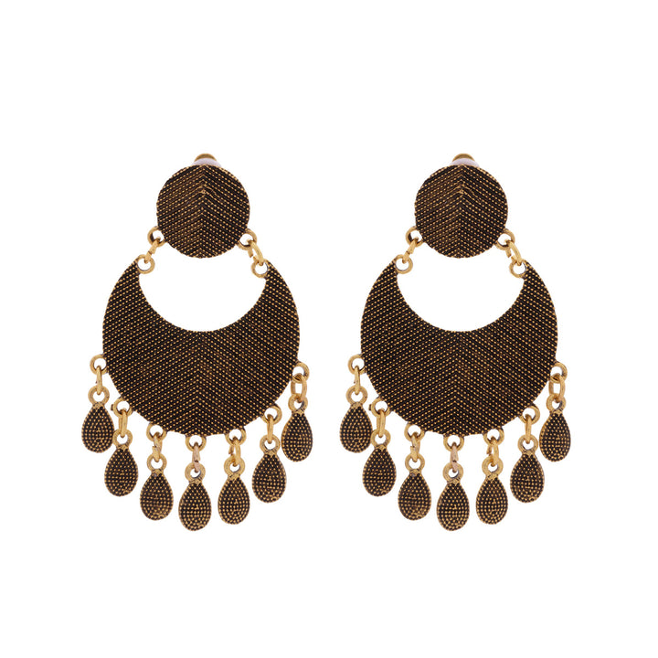 Pendant hanging clip earrings