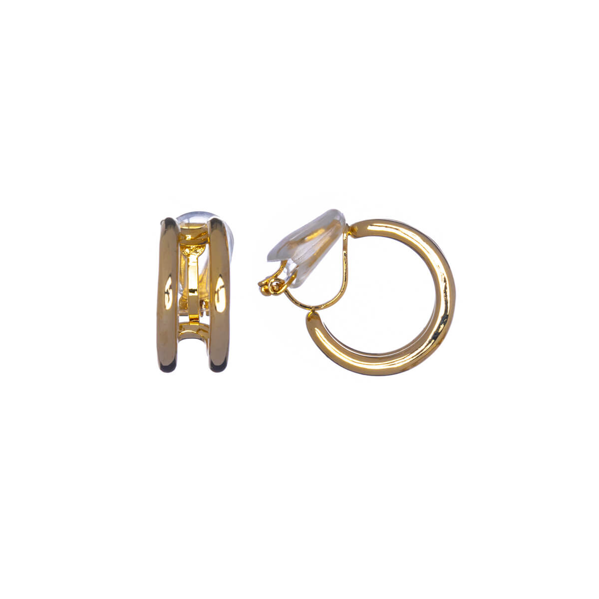 Gold plated earrings clip earrings 1,8cm