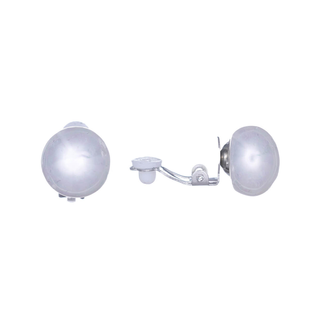 Pearl clip earrings 14mm