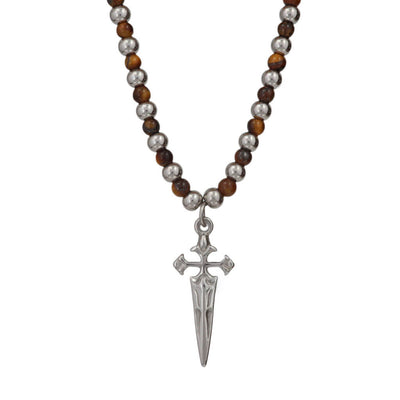 Steel sword necklace