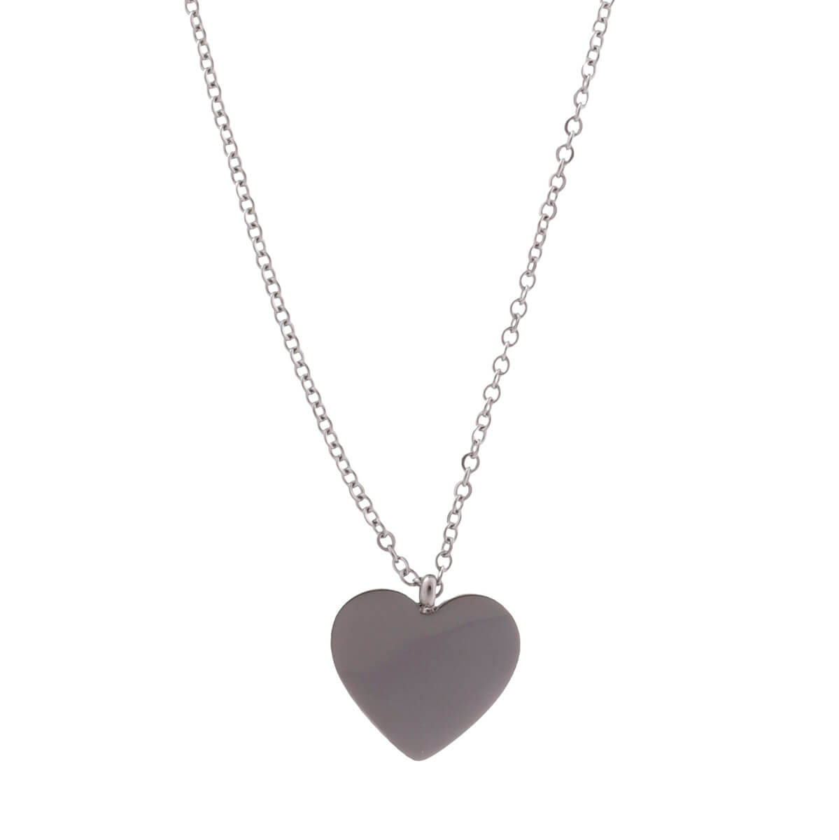 Heart pendant necklace (steel)