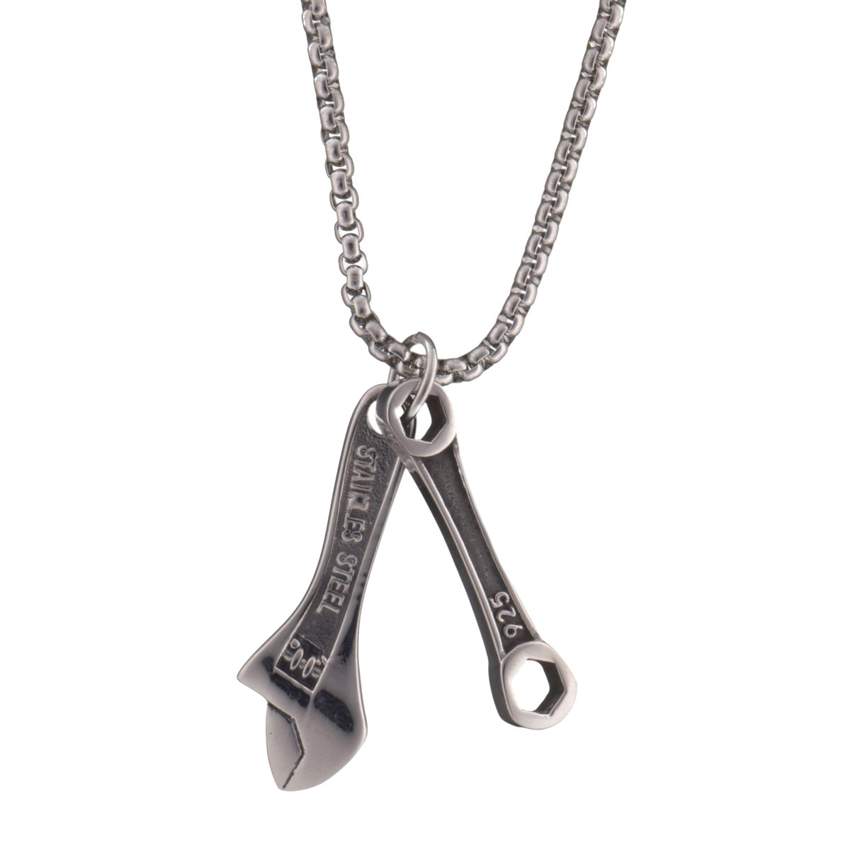 Dividing wrench pendant necklace 60cm (steel 316L)