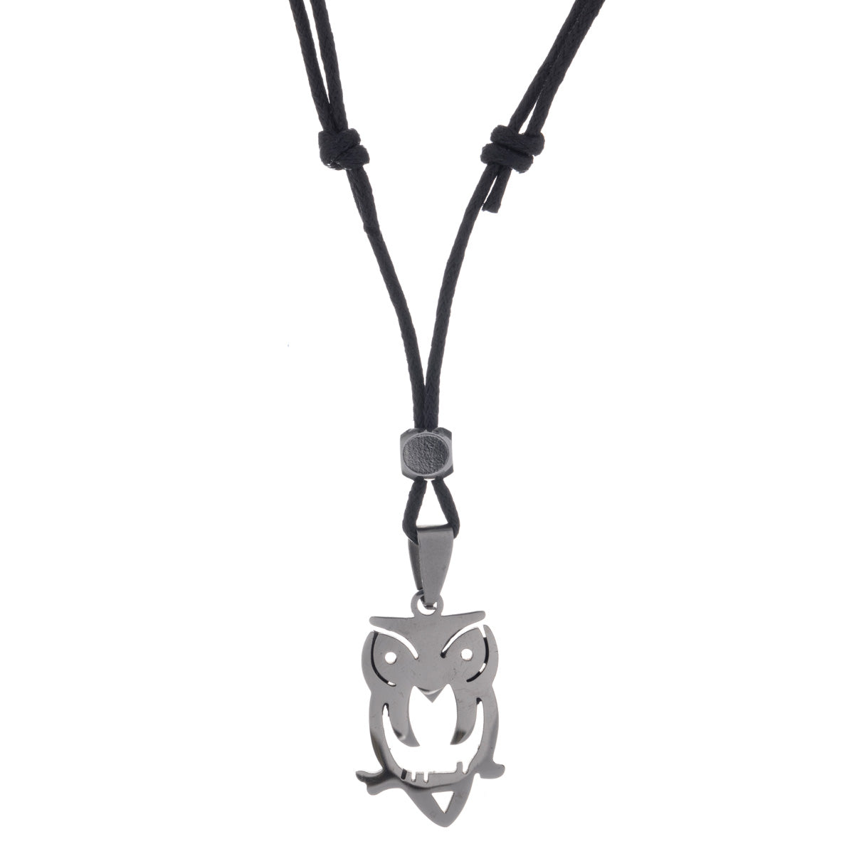 Owl pendant necklace (steel 316L)