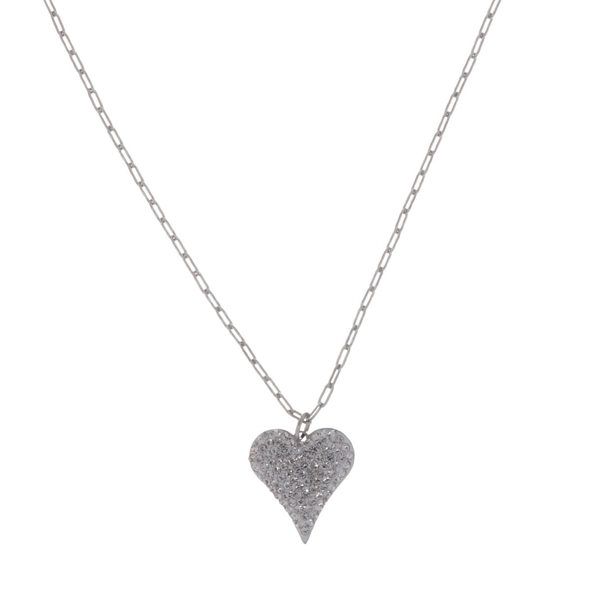 Sparkling heart pendant necklace (Steel 316L)