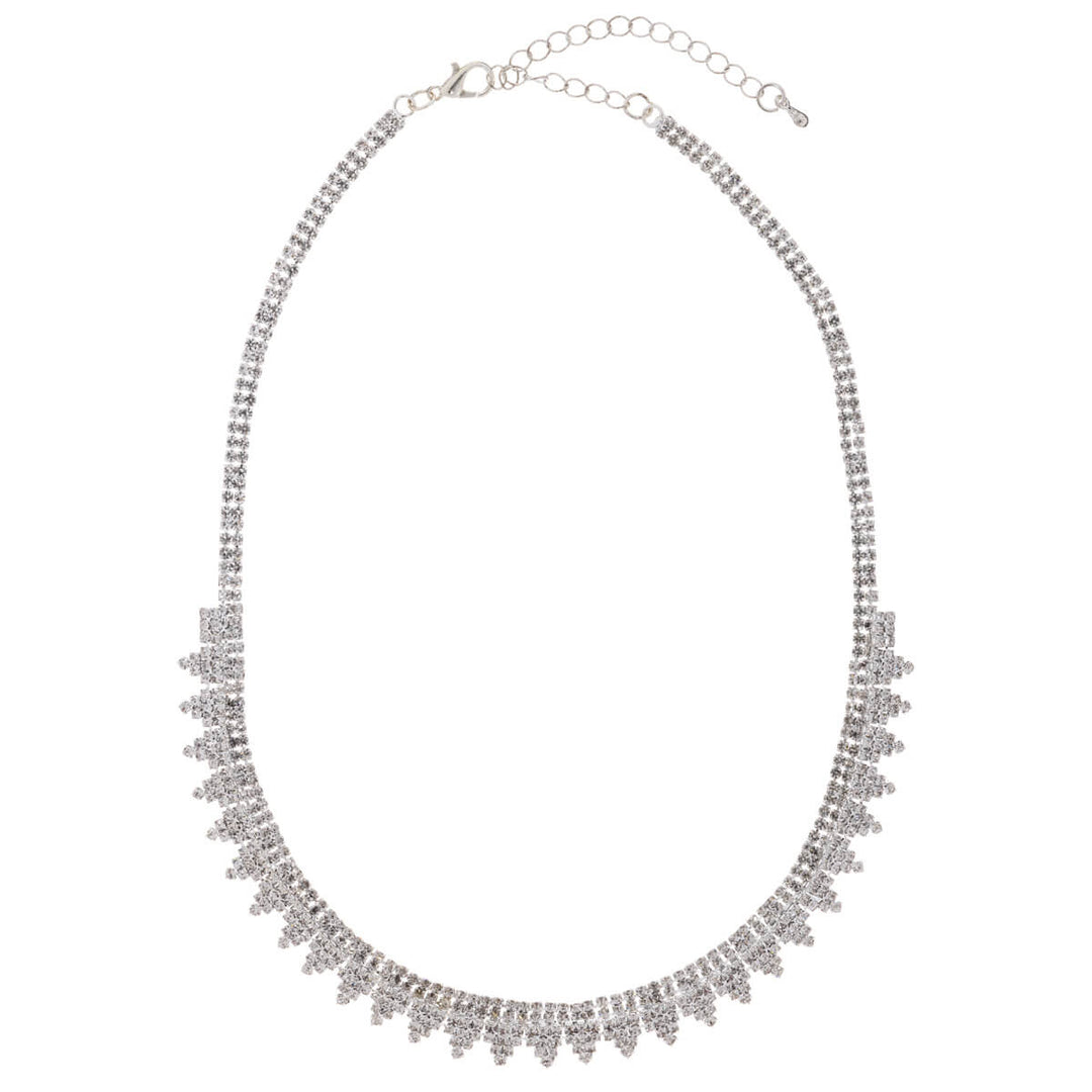 Glassstone festive necklace + earrings