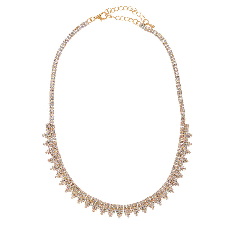 Glassstone festive necklace + earrings