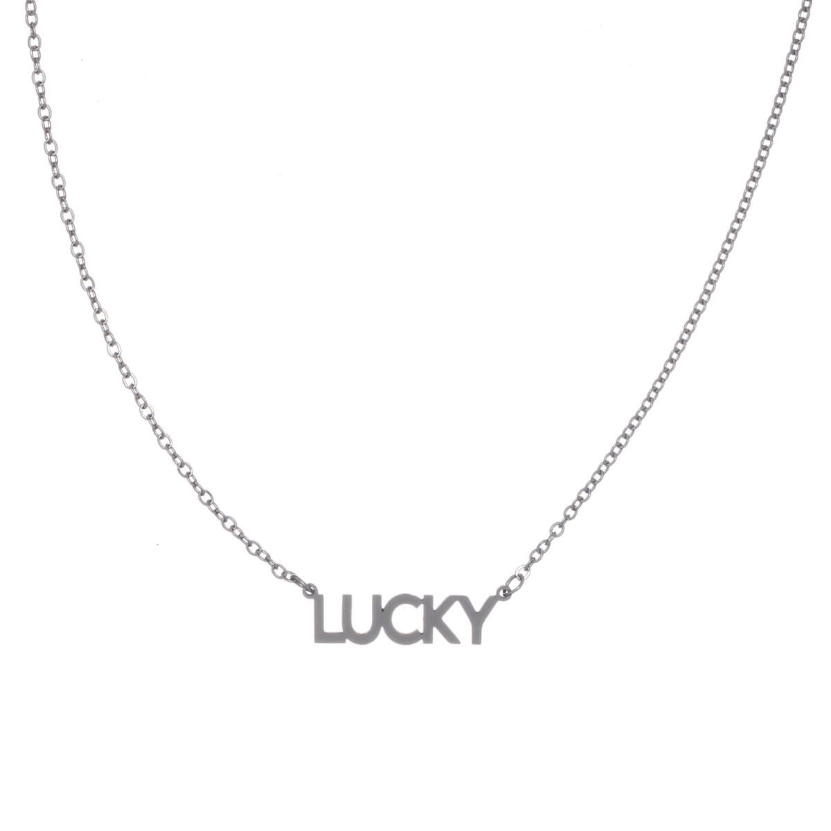 Lucky pendant necklace 45cm (steel 316L)