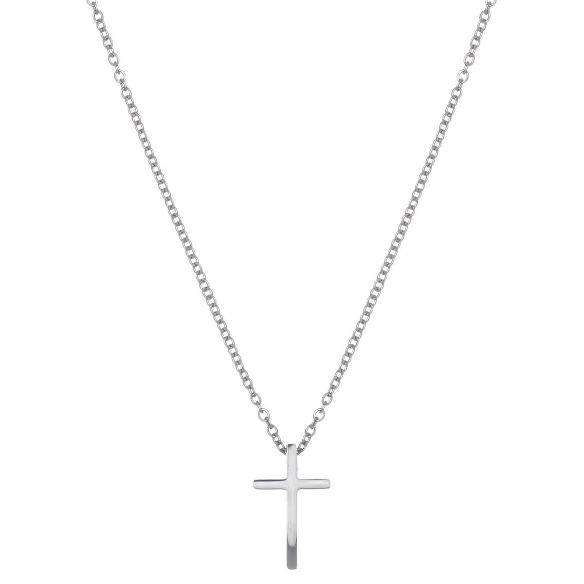 Cross pendant necklace 40cm (steel 316L)