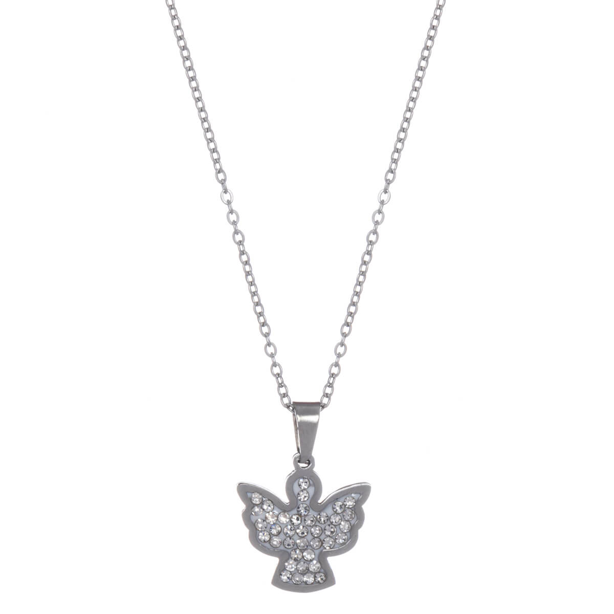 Angel pendant necklace 40cm (steel 316L)