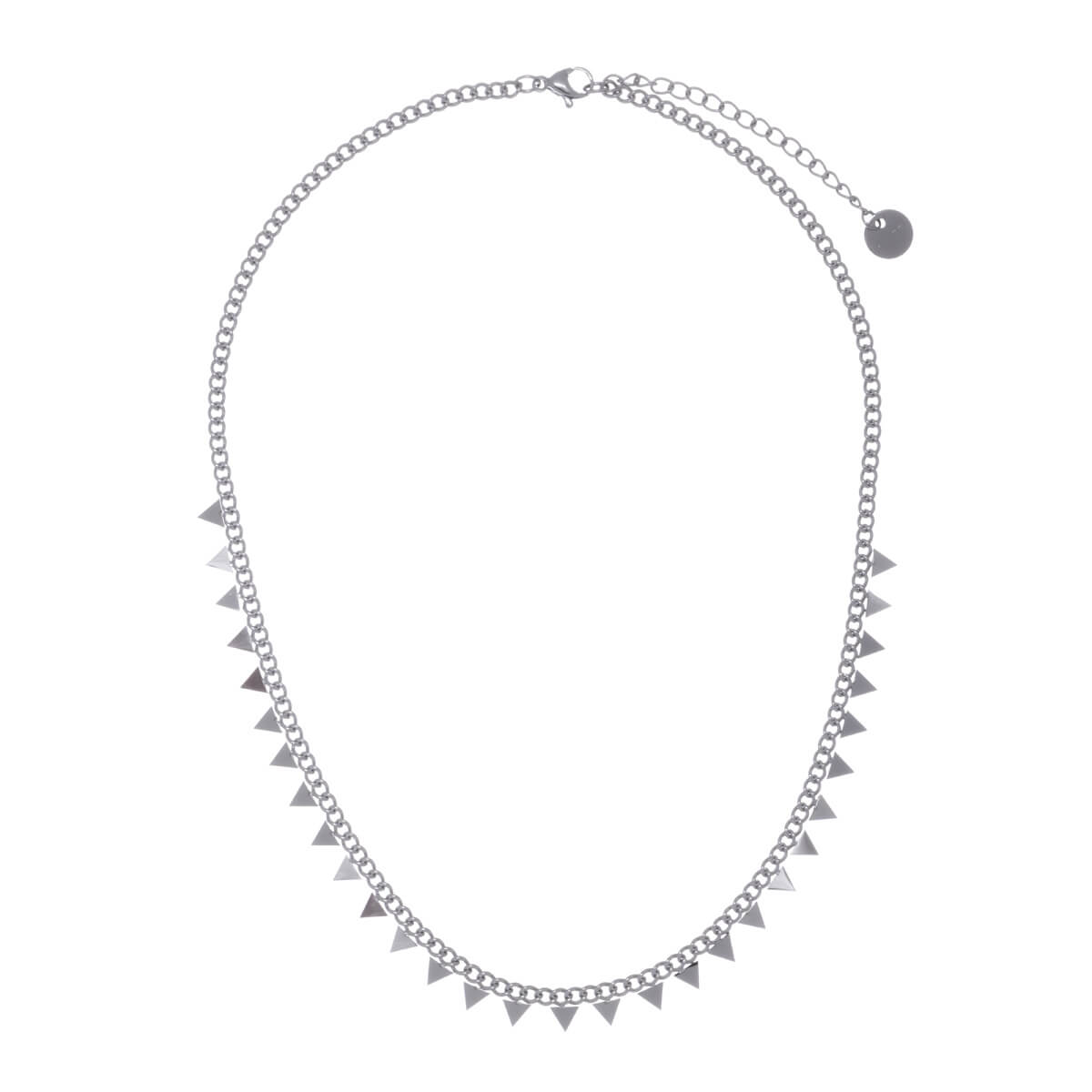 Armoured chain with spikes neck chain 39cm +5cm (steel 316L)