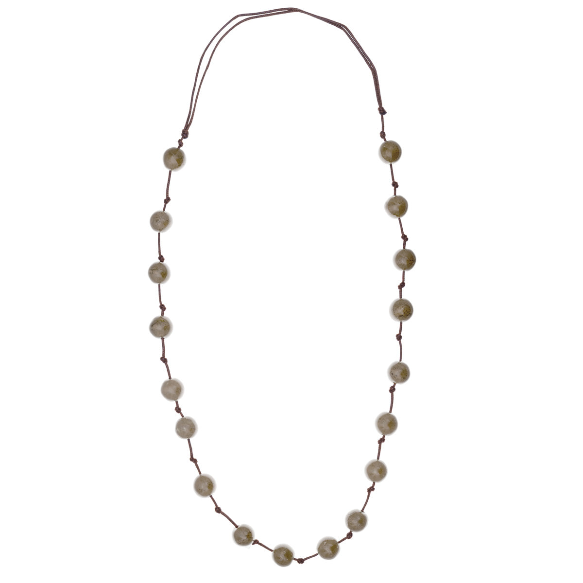 Long ceramic neck beads 90-120cm