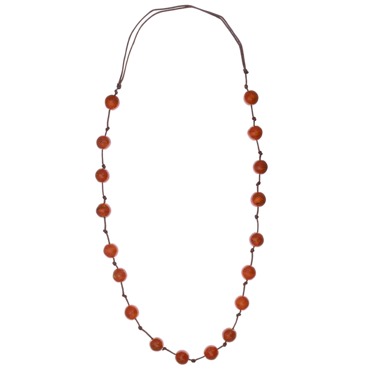 Long ceramic neck beads 90-120cm