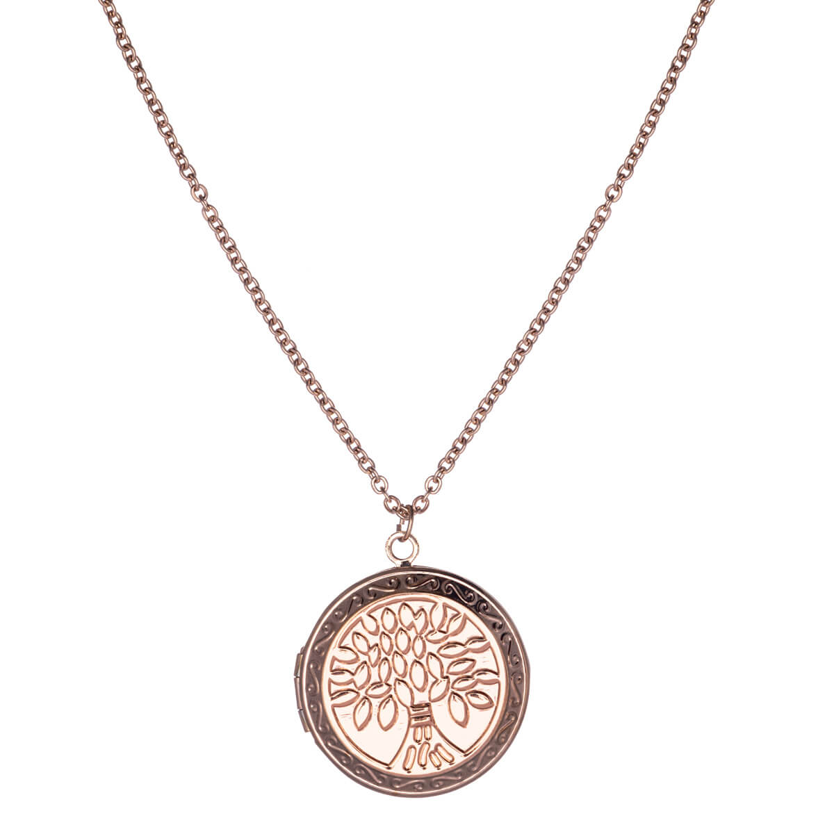 Medallion pendant necklace 75cm (steel 316L)