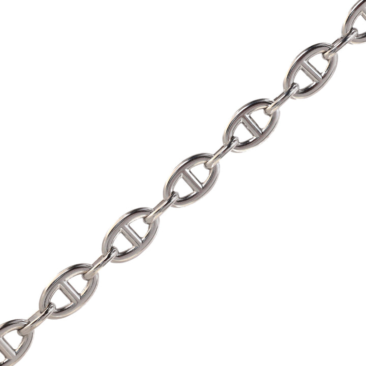 Oval steel chain necklace 43cm +5cm