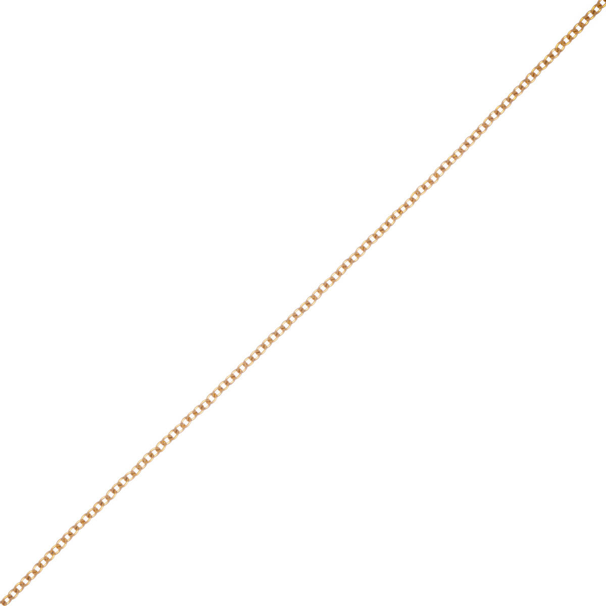 Thin gold plated necklace 1,6mm 60cm (Steel 316L)