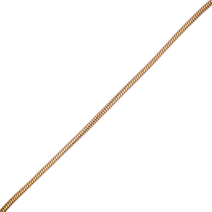 Ohut kullattu käärme kaulaketju 50cm (teräs 316L)