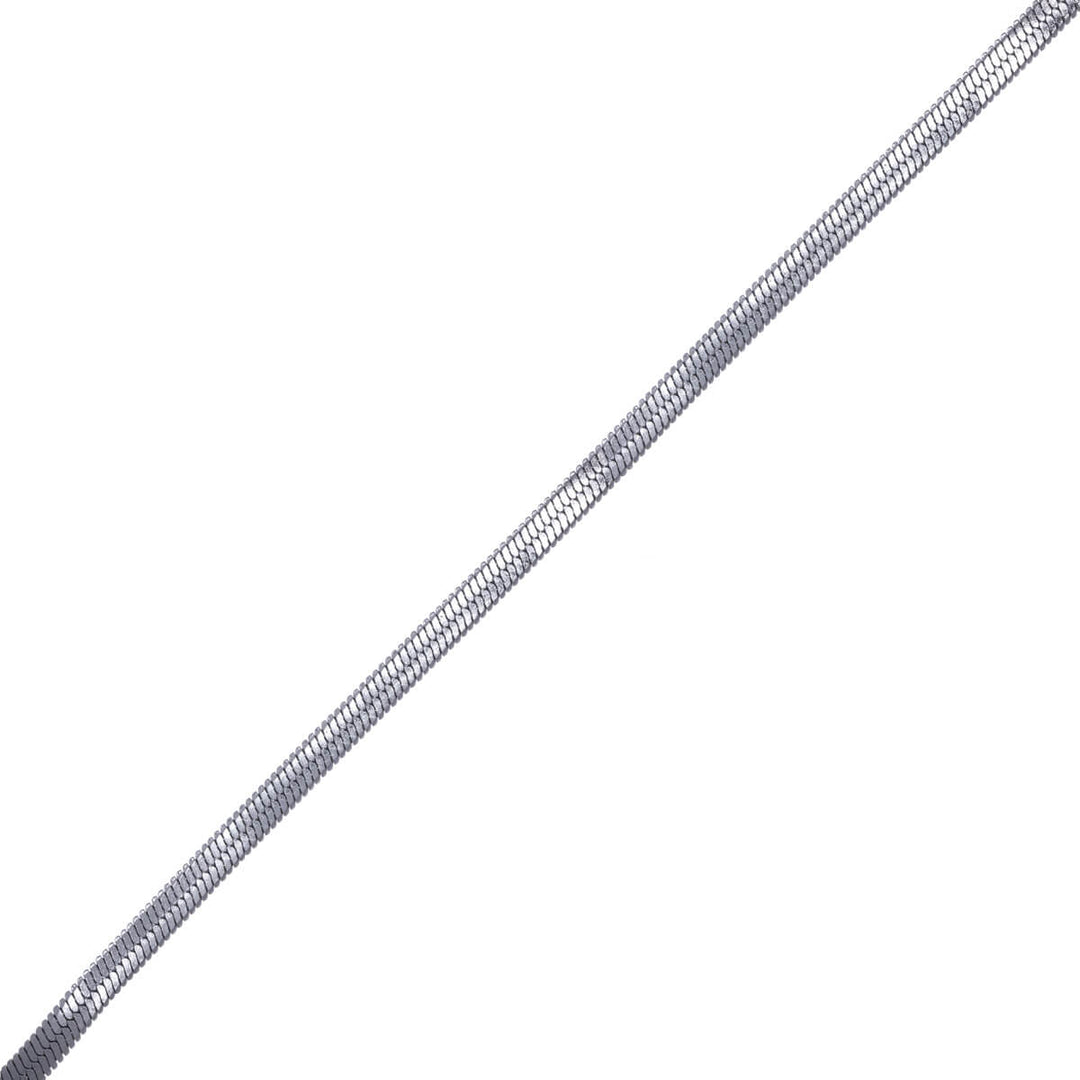 Litteä käärmeketju kaulaketju 55cm (teräs 316L)