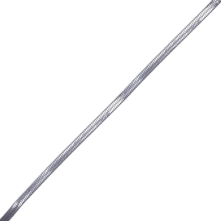 Litteä käärmeketju kaulaketju 55cm (teräs 316L)