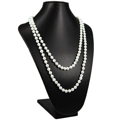 Long neck beads pearl necklace 135cm