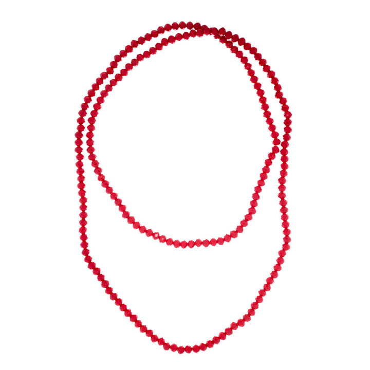 Long neck beads beaded glass bead necklace 100cm