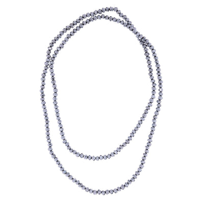 Long neck beads beaded glass bead necklace 100cm