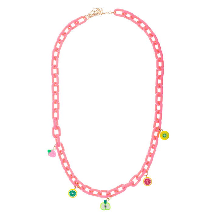 Colorful cable chain necklace 51cm