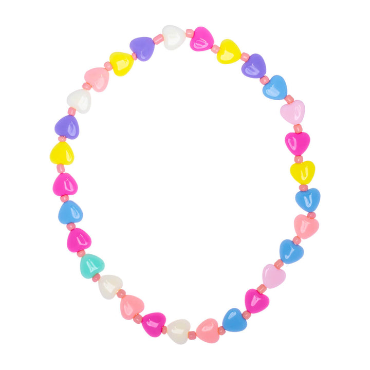 Children's elastic heart necklace 39cm