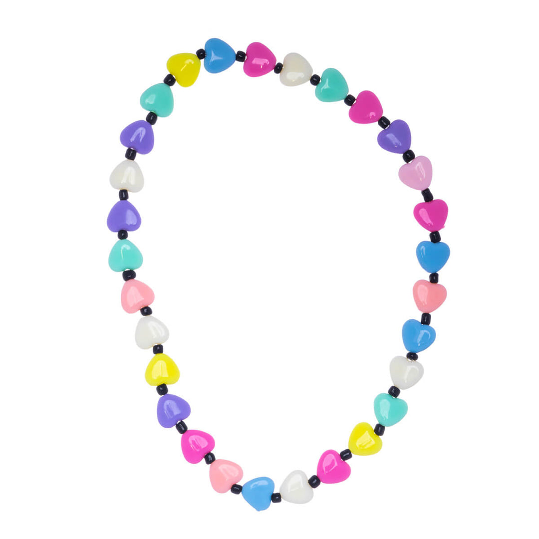 Children's elastic heart necklace 39cm