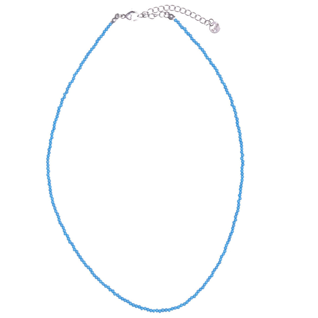 Thin neck beads necklace 40cm +5cm (Steel 316L)