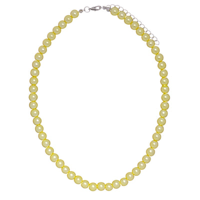 Pearl necklace necklace with beads 8mm 43cm