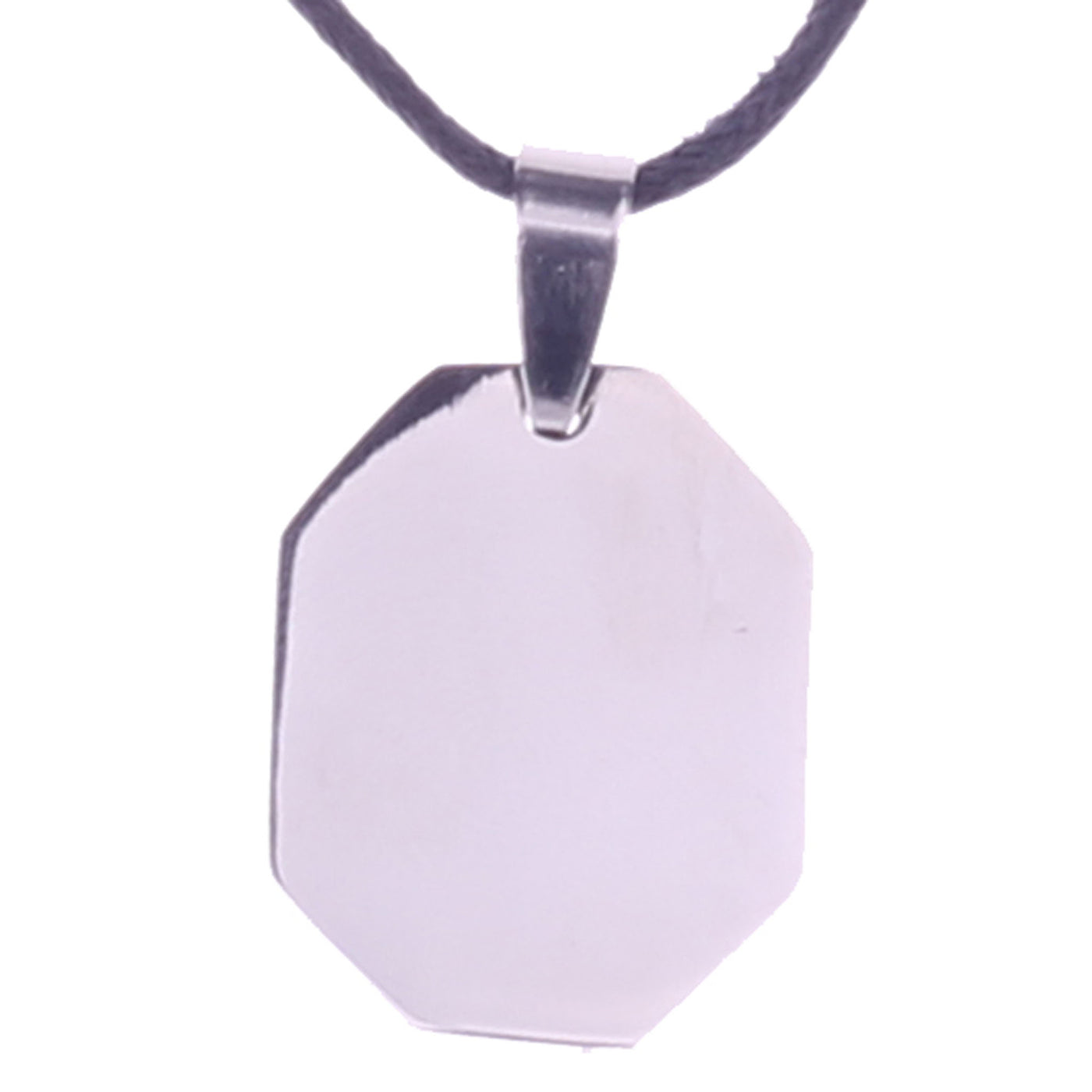 Steel tile pendant