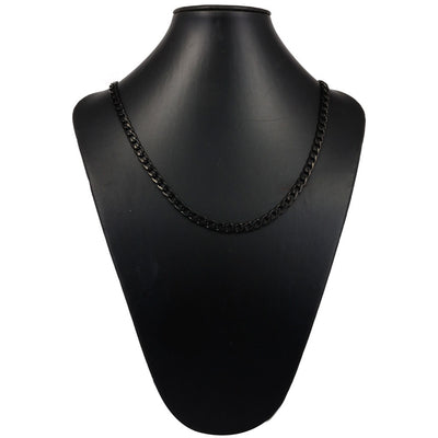 Steel armoured chain necklace 55cm