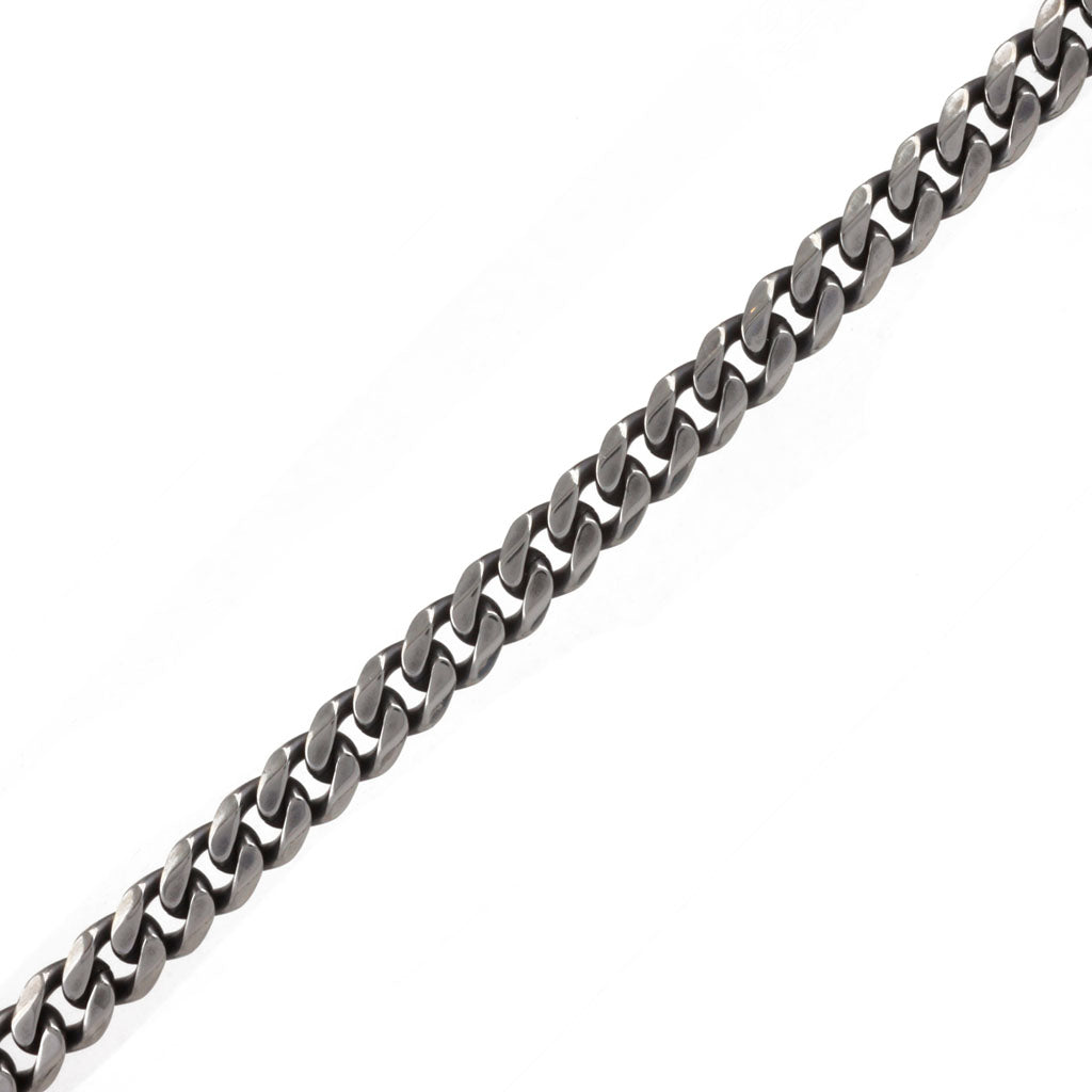 Steel dark armour chain necklace 55cm