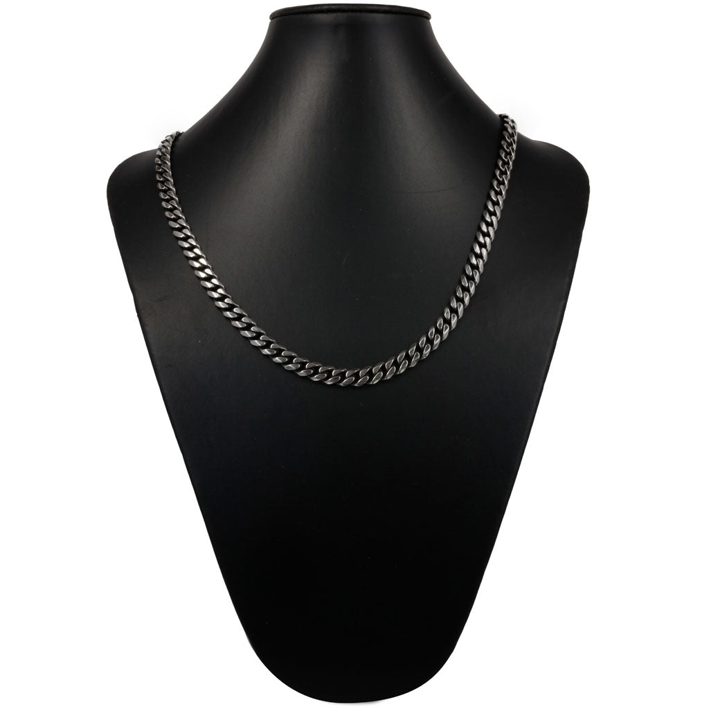 Steel dark armour chain necklace 55cm