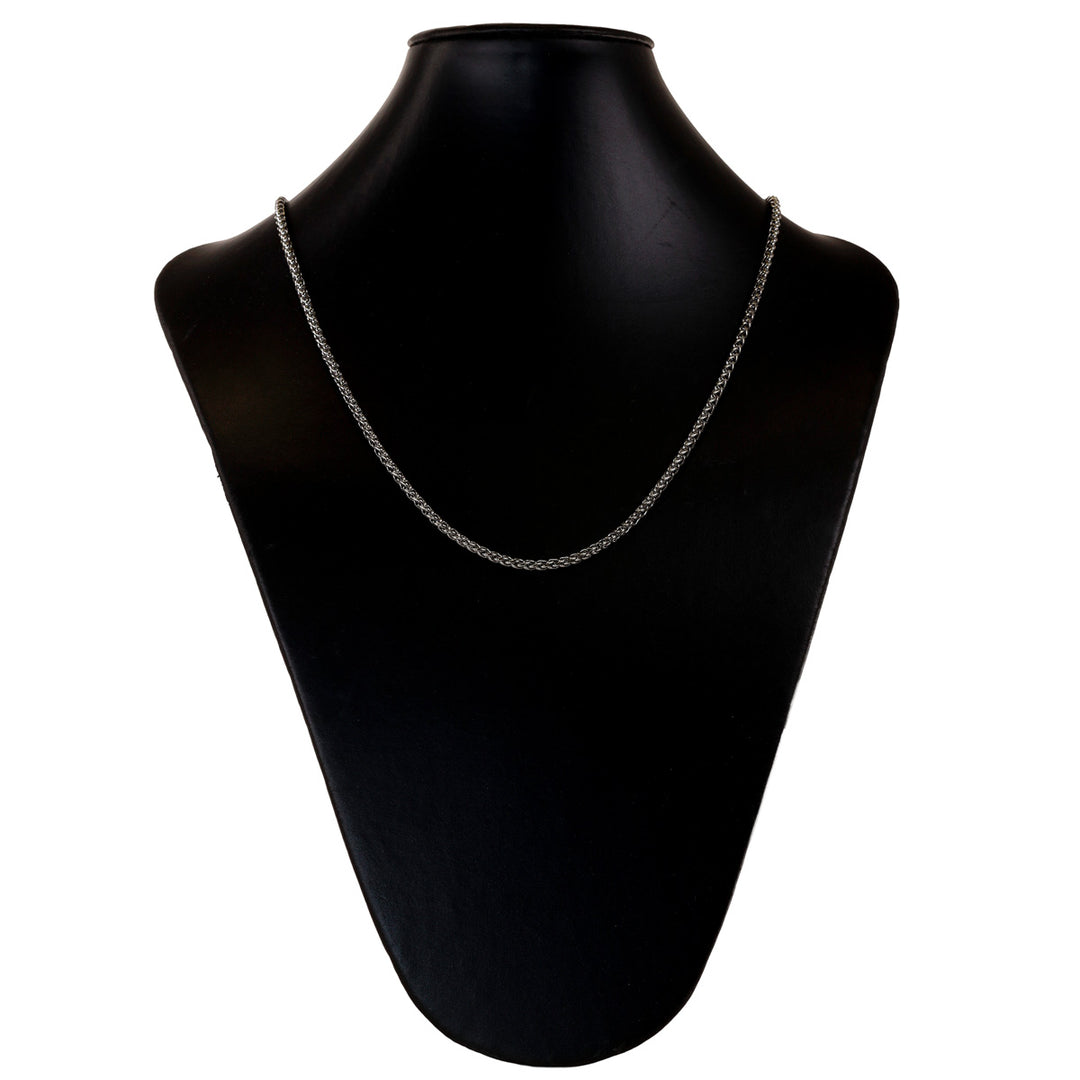 Round steel necklace chain 3mm 55cm (Steel 316L)