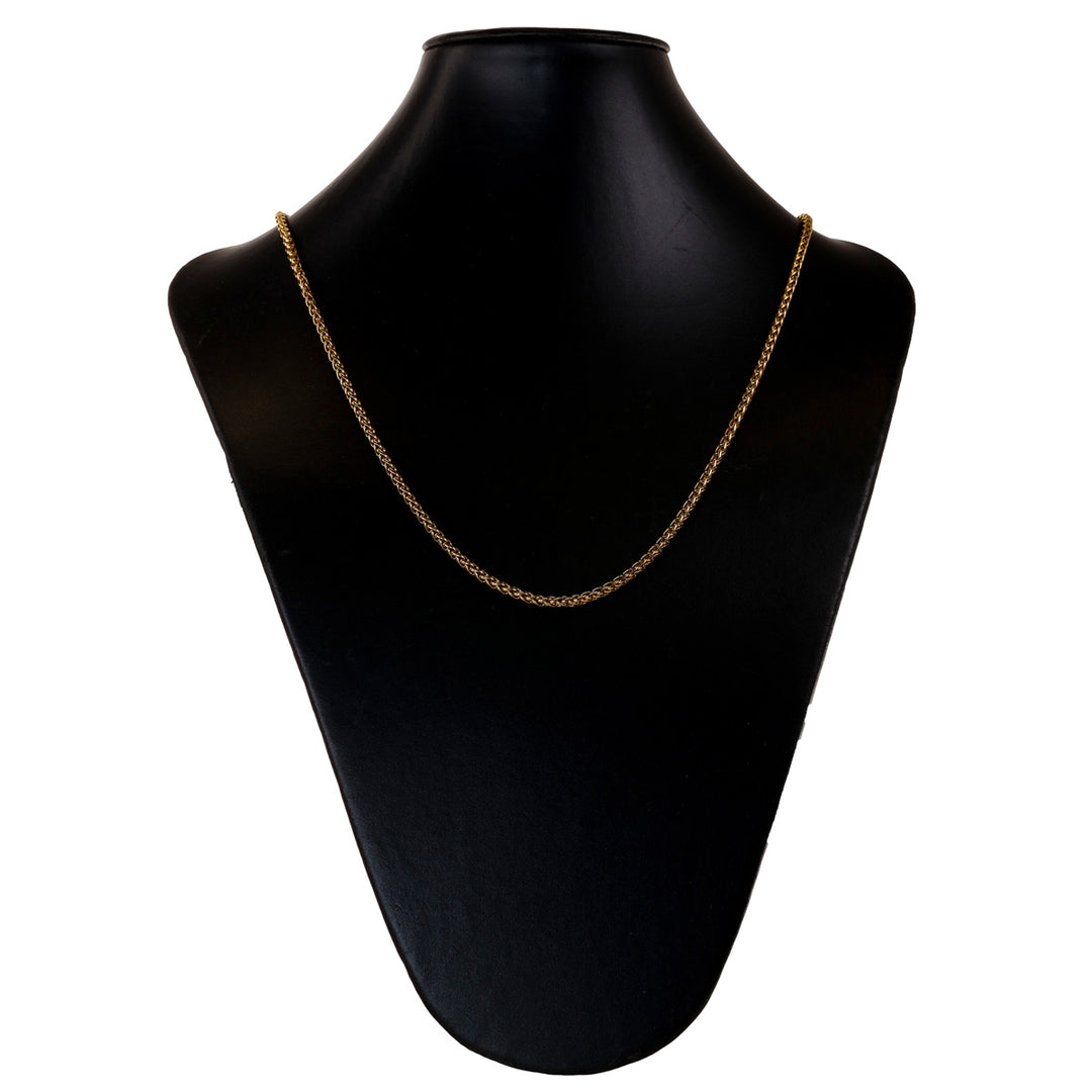 Round steel necklace chain 3mm 55cm (Steel 316L)