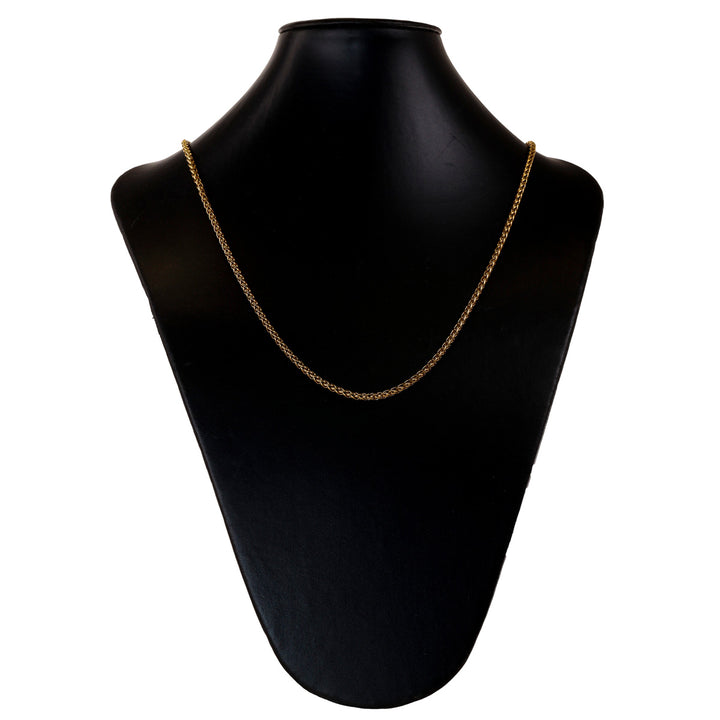 Round steel necklace chain 3mm 55cm (Steel 316L)