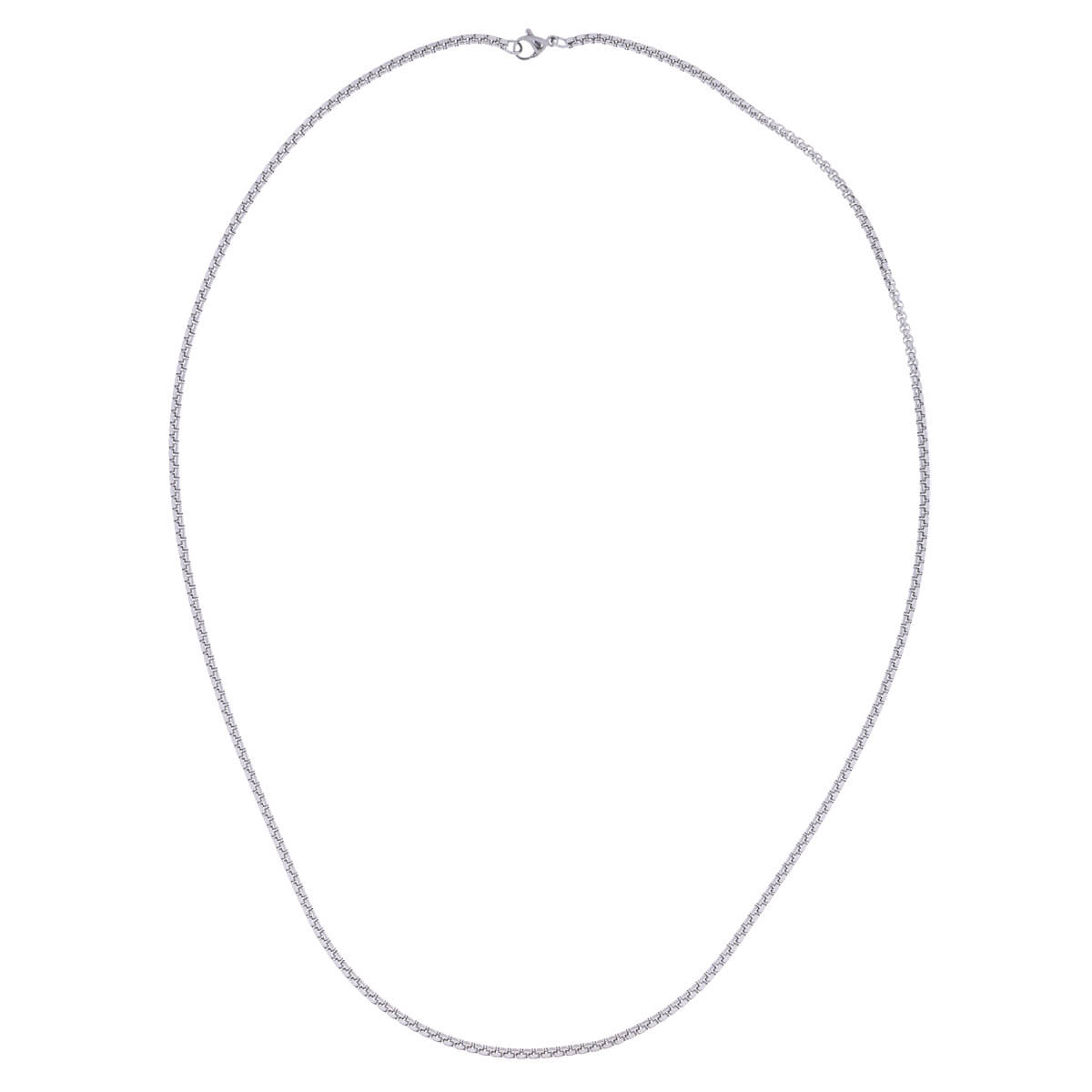 Thin steel necklace 3mm 60cm